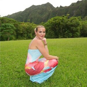 Vibrant Floral Maxi Dress